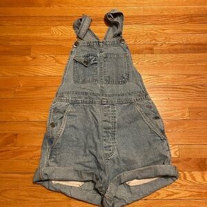 Xhilaration Light Blue Denim Overall shorts